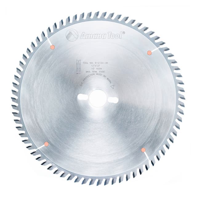 12" x 72 Teeth Cross-Cut/Cut-Off Saw Blade, 30mm Bore Diameter