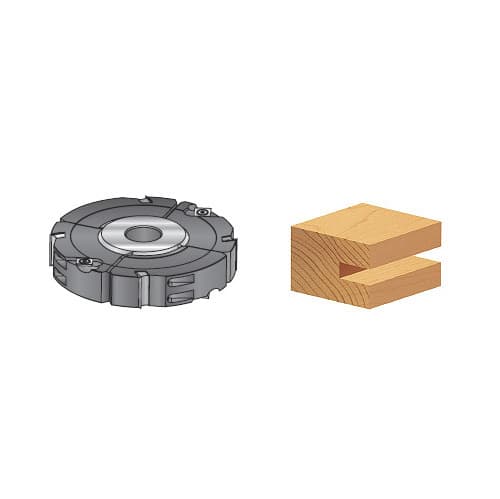 200mm x 20.6mm - 40mm x 1-1/4" Bore Insert Carbide Adjustable Groove/Rabbet with Scorer