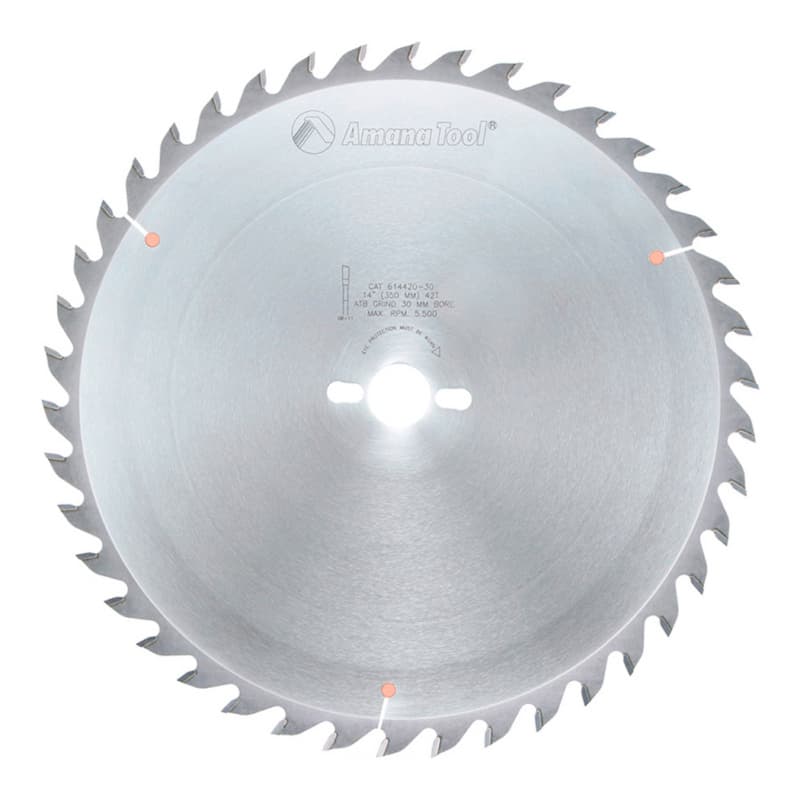 14" x 42 Teeth Ripping/Cross-Cut General Purpose Saw Blade, 30mm Bore Diameter