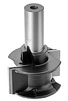 80mm x 125mm CNC Insert Concave Router Bit, 2-Flute, 25mm Shank
