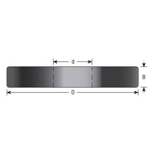105mm x 16mm high Insert Aluminum Rub Collar