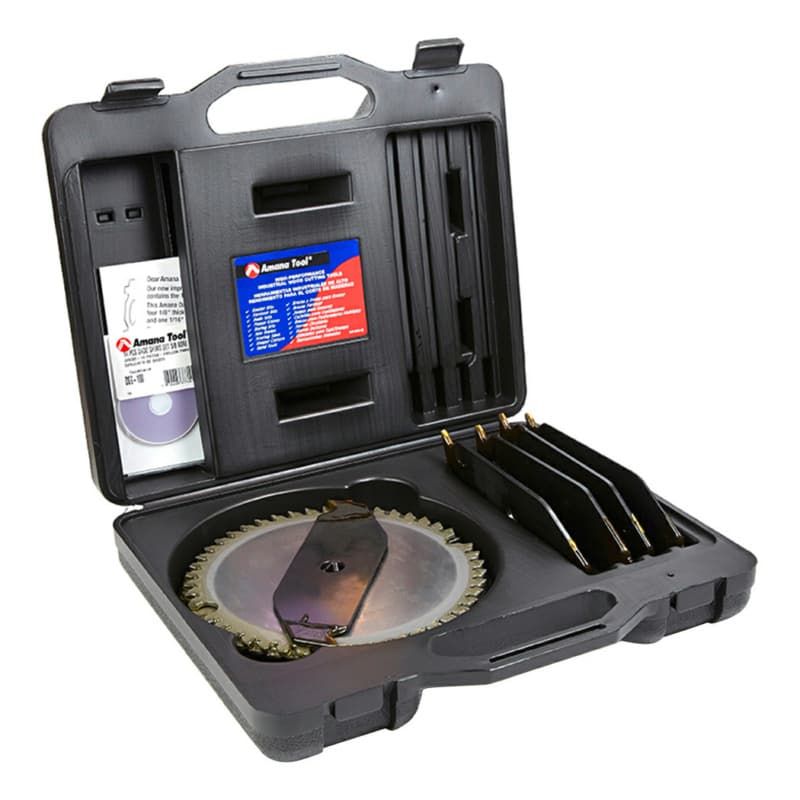 8" x 46 Teeth Dado Saw Blade Set with Five 2-Wing Chippers