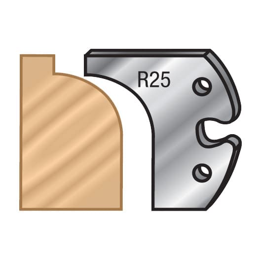 66F008 60mm Steel Knives for Profile Pro Inserts