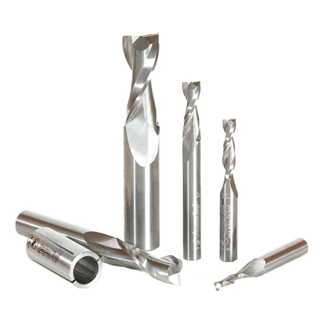 5-Piece Up-Cut Spiral Router Bit Set