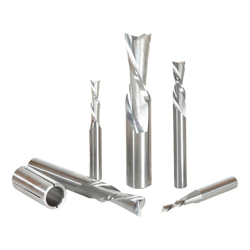 5-Piece Down-Cut Spiral Router Bit Set