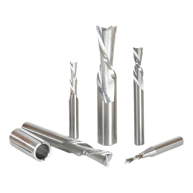 5-Piece Down-Cut Spiral Router Bit Set