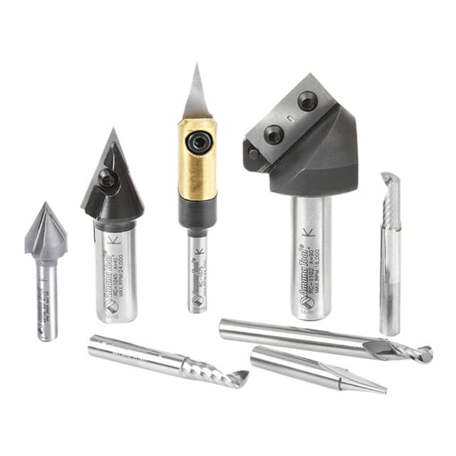 8-Piece CNC Signmaking Starter Router Bit Collection