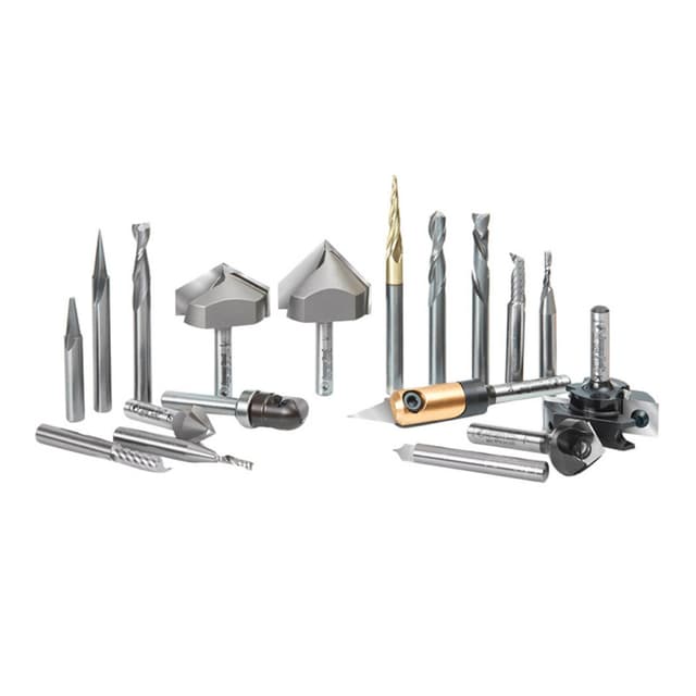 18-Piece CNC Signmaking Advanced Router Bit Collection, 1/4" Shank