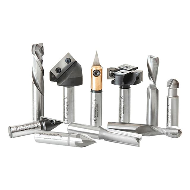 10-Piece CNC 3D/Signmaking/Lettering/Engraving Router Bit Collection, 1/2" Shank
