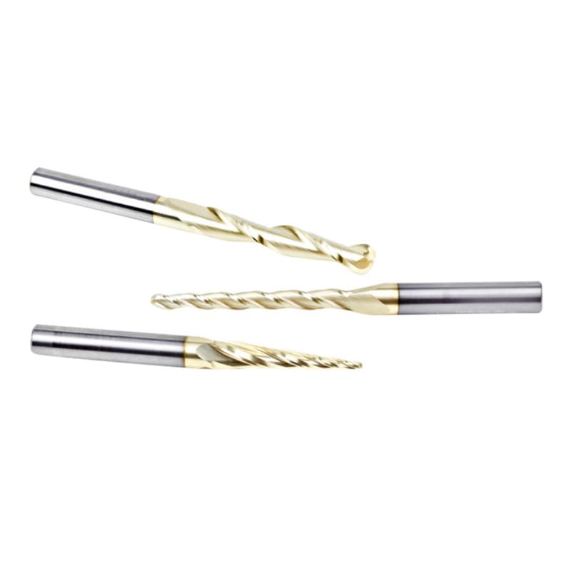 3-Piece CNC Ball Nose Up-Cut Spiral Router Bit Pack, 1/4" Shank