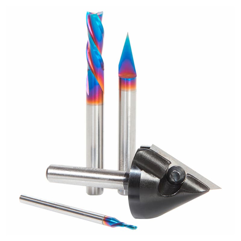 4-Piece JMC CNC Router Bit Starter Pack