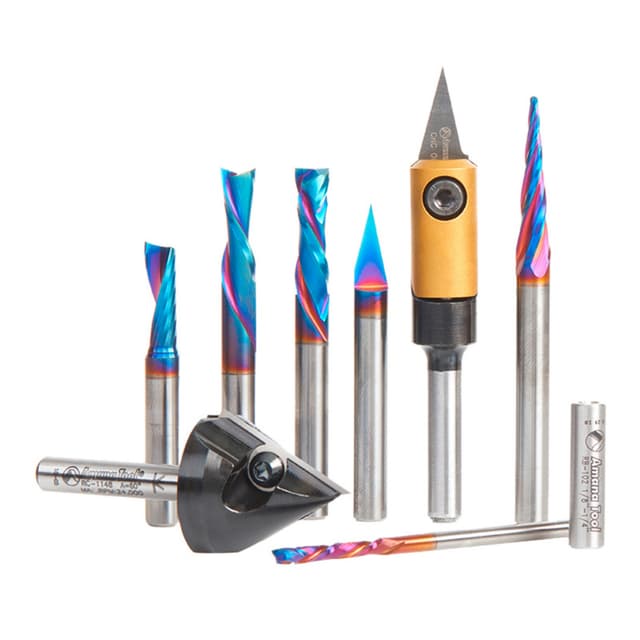 10-Piece CNC Signmaking Router Bit Set