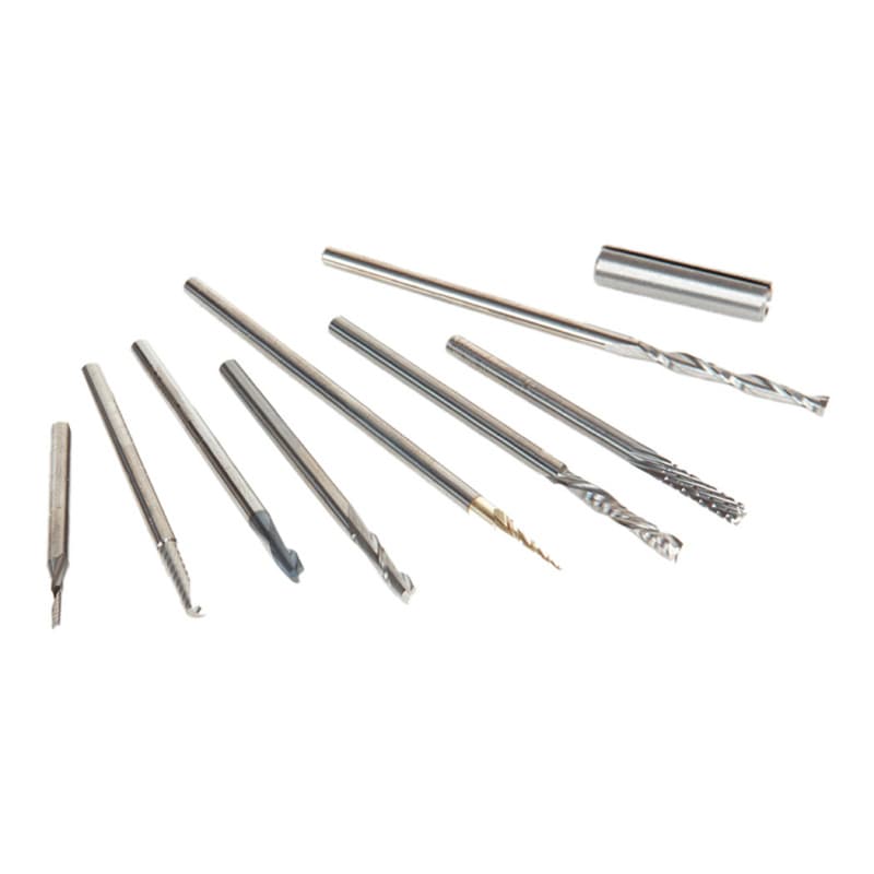 8-Piece CNC Specialty Multi-Material Router Bit Collection, 1/8" Shank