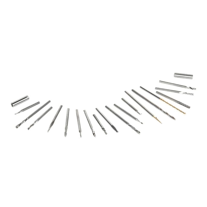 18-Piece CNC Specialty Multi-Material Router Bit Collection, 1/8" Shank