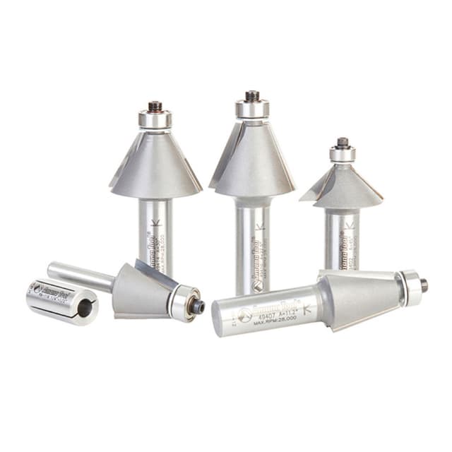 5-Piece Chamfer Router Bit Collection