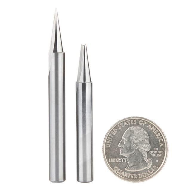 2-Piece Carving/Engraving Router Bit Pack, 1/4" Shank