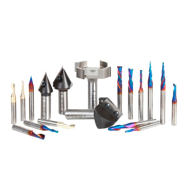 18-Piece CNC Ultimate Signmaking Router Bit Collection