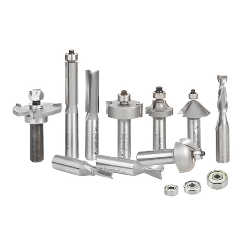 10-Piece Woodworkers Must Have Router Bit Set