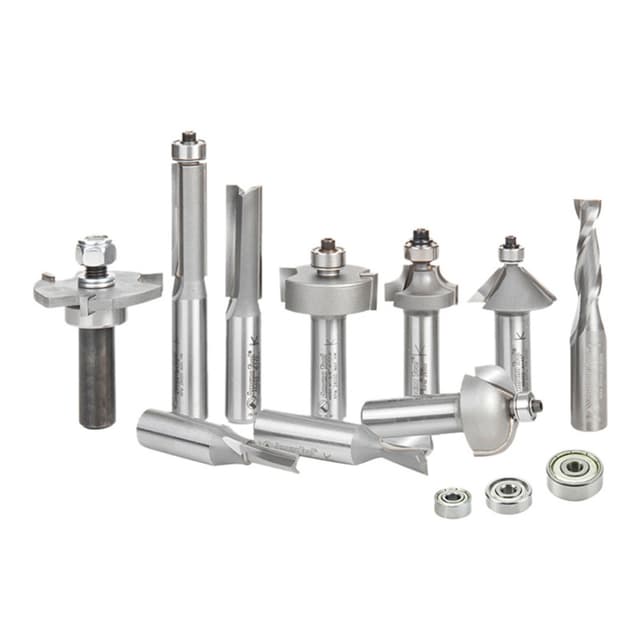 10-Piece Woodworkers Must Have Router Bit Set
