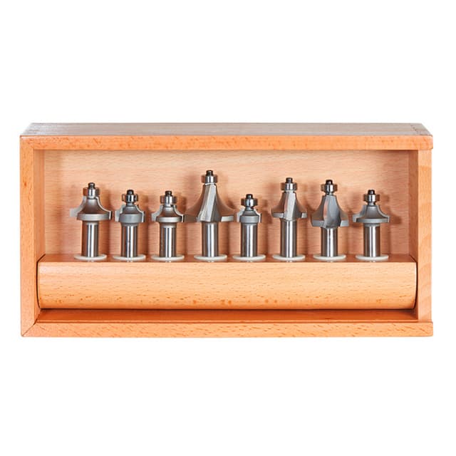 8-Piece Corner Round Bit Collection, 1/2" Shank