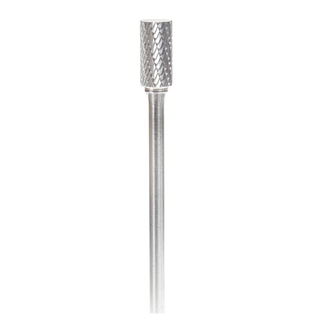 1/2" x 7" Double Cut Cylindrical Shape Burr Bit, 1/4" Shank