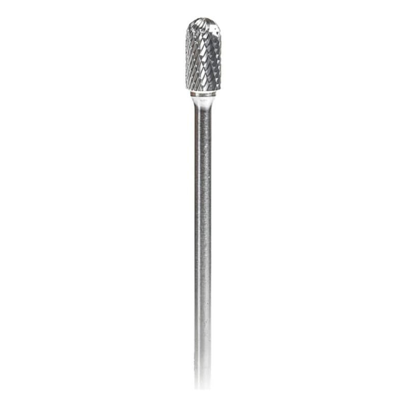 1/2" x 7" Cylinder Shape Double Cut Burr Bit, 1/4" Shank