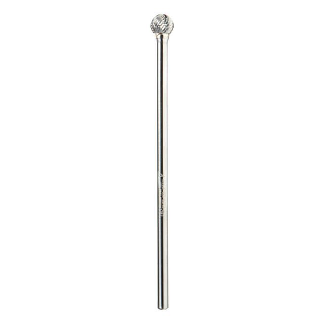 1/2" x 6-1/2" Ball Shape Double Cut Burr Bit, 1/4" Shank