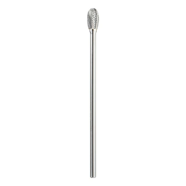 1/2" x 6-7/8" Oval Shape Double Cut Burr Bit, 1/4" Shank