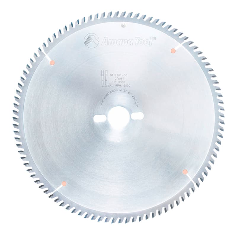12" x 96 Teeth Cross-Cut Sliding Table Saw Blade, 30mm Bore Diameter