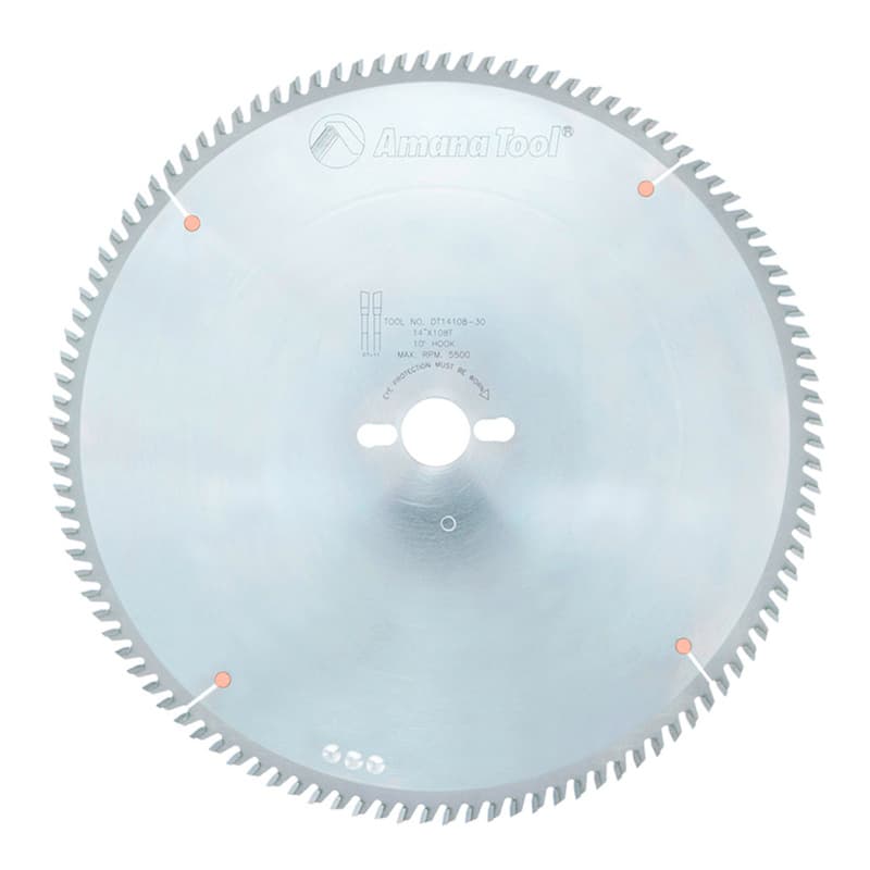14" x 108 Teeth Rip/Cross-Cut Sliding Table Saw Blade, 30mm Bore Diameter