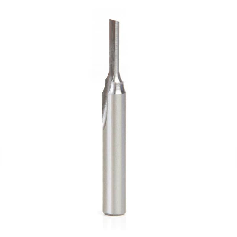 1/8" x 2" Plastic Cutting 'O' Straight Bit, 1-Flute, 1/4" Shank