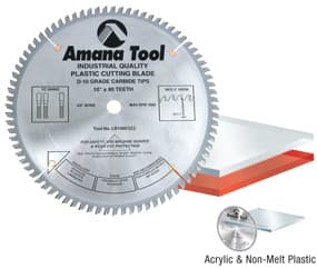 8" x 64 Teeth Non-Melt Plastic Saw Blade