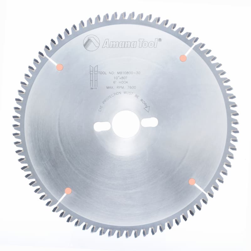 10" x 80 Teeth Double-Face Melamine Saw Blade, 30mm Bore