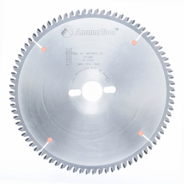 10" x 80 Teeth Double-Face Melamine Saw Blade, 30mm Bore