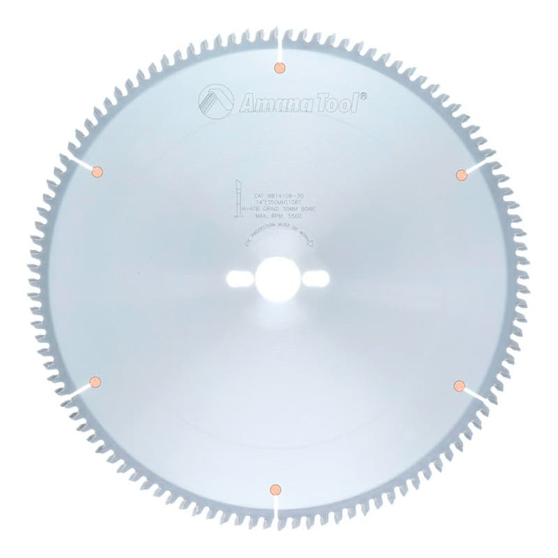 14" x 108 Teeth Double-Face Melamine Saw Blade, 30mm Bore