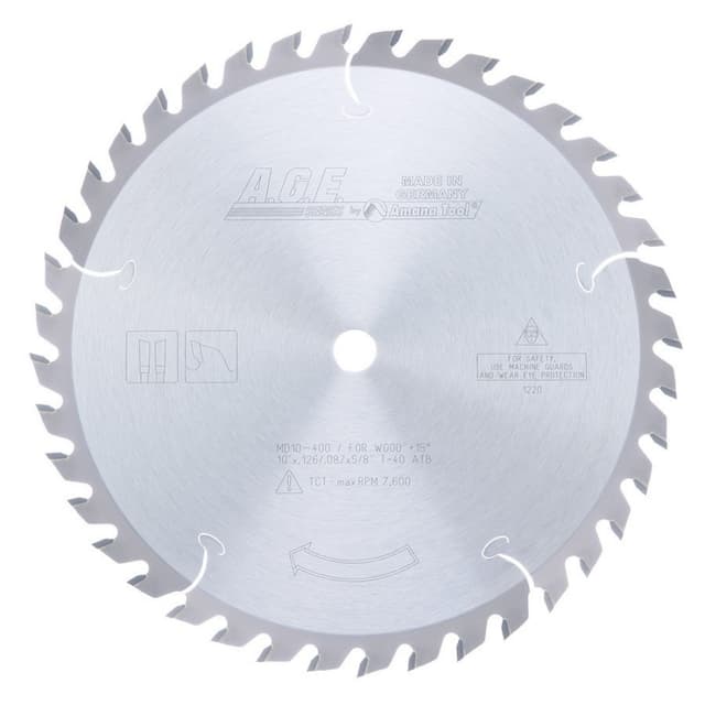 10" x 40 Teeth General Purpose Cross-Cut/Cut-Off Saw Blade