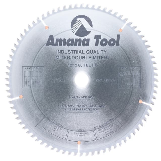 12" x 80 Teeth Rip/Cross-Cut Miter Saw Blade