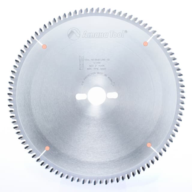 12" x 96" Teeth Double-Face Melamine Saw Blade, 30mm Bore
