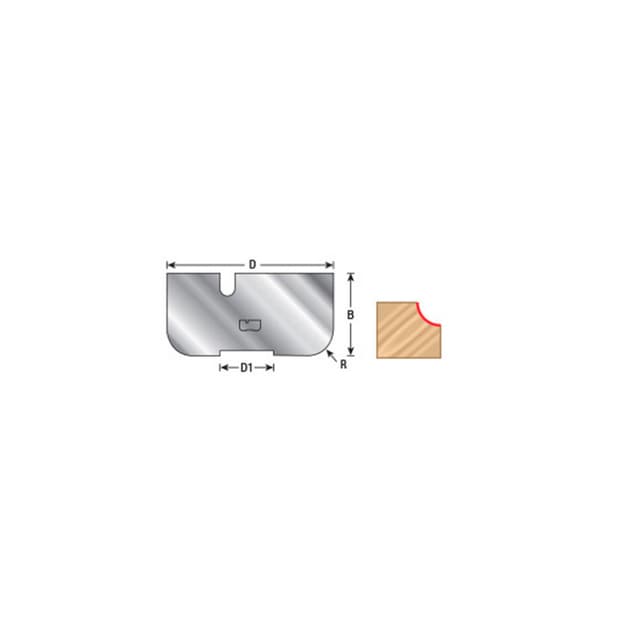 1-3/8" x 1/4" Nova Edge Form Cove Knives