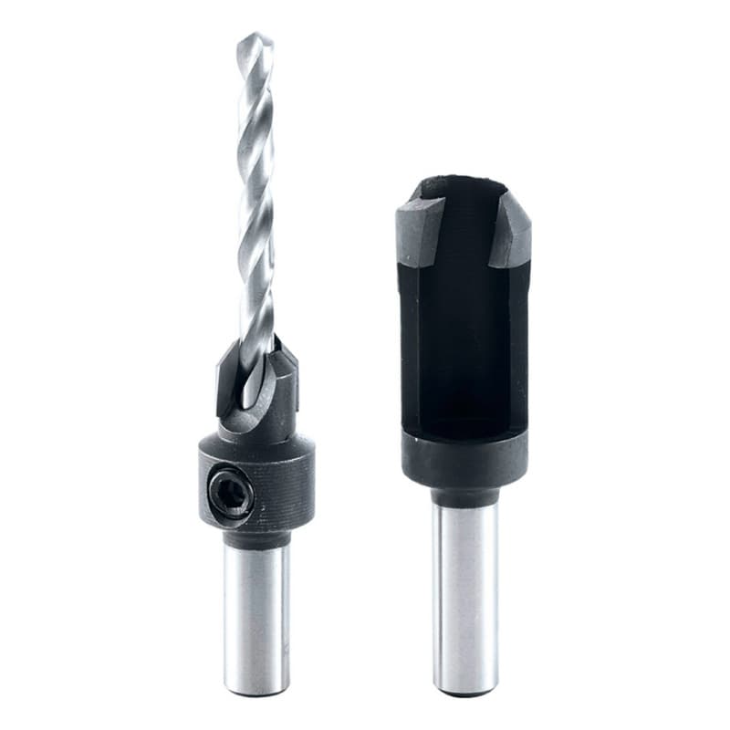 11/64" -Piece Drill Countersink/Steel Plug Cutter Set