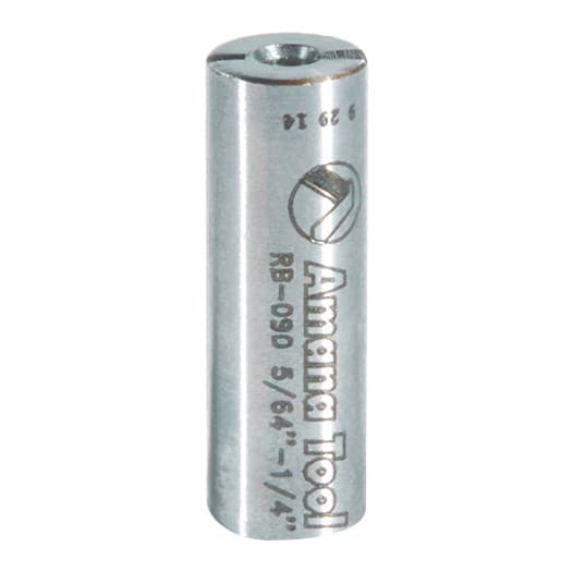 1/4" x 3/4" High Precision Steel Router Collet Reducer, 2mm Shank