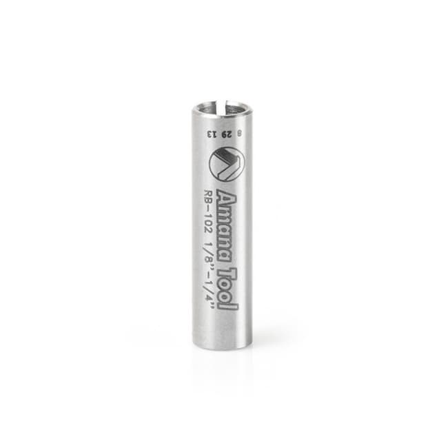 1/4" x 1" High Precision Steel Router Collet Reducer, 1/8" Shank