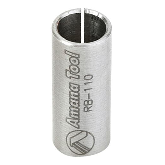 10mm x 1" High Precision Steel Router Collet Reducer, 8mm Shank