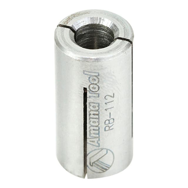 12mm x 1" High Precision Steel Router Collet Reducer, 6mm Shank