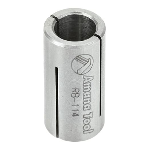 12mm x 1" High Precision Steel Router Collet Reducer, 8mm Shank