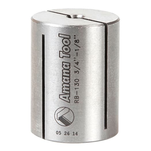 3/4" x 1" High Precision Steel Router Collet Reducer, 1/8" Shank