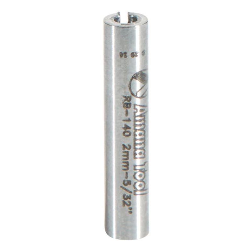 4mm x 20mm High Precision Steel Router Collet Reducer, 2mm Shank