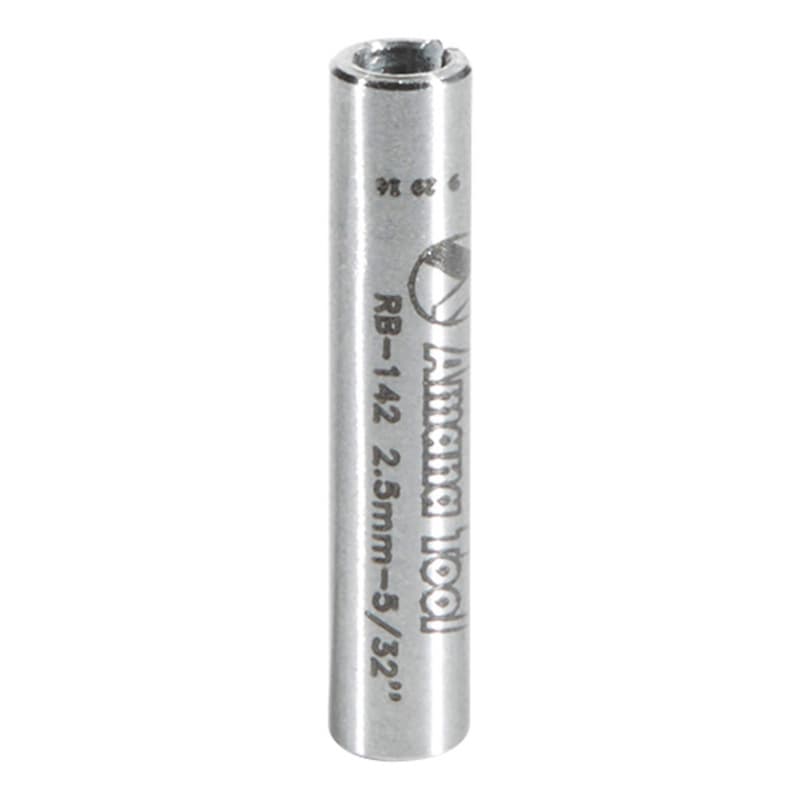 4mm x 20mm High Precision Steel Router Collet Reducer, 2.5mm Shank