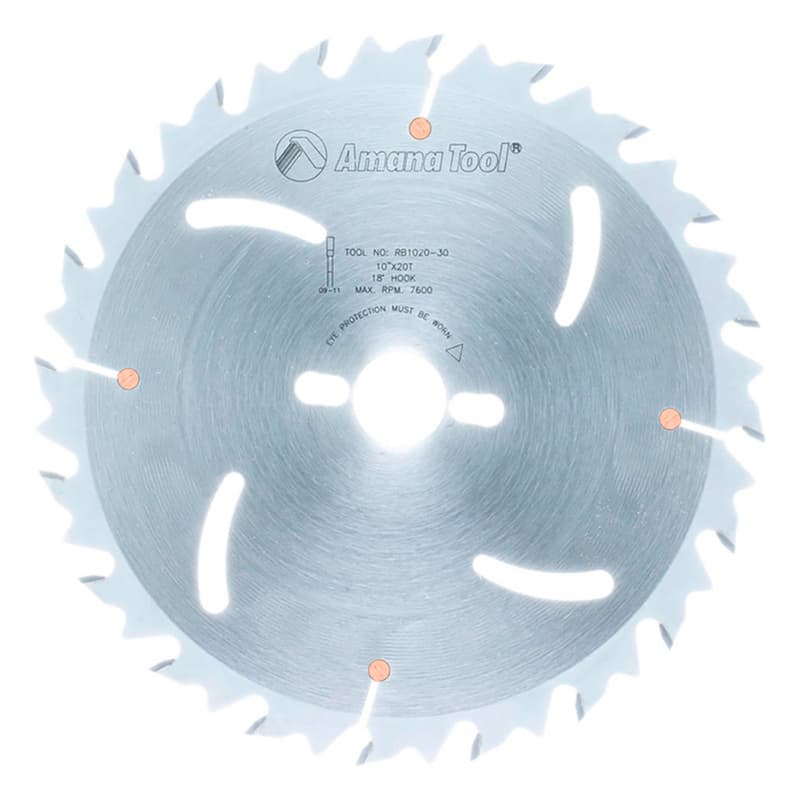 10" x 20 Teeth Euro Rip Saw Blade with Cooling Slot