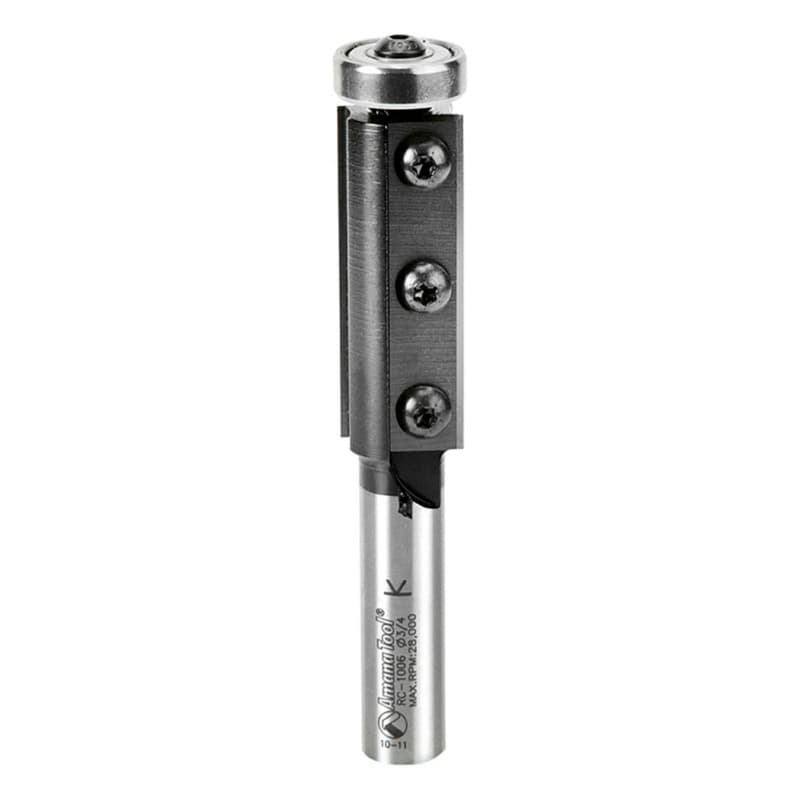 3/4" x 4-5/16" Insert Flush Trim Bit, 2-Flute, 1/2" Shank